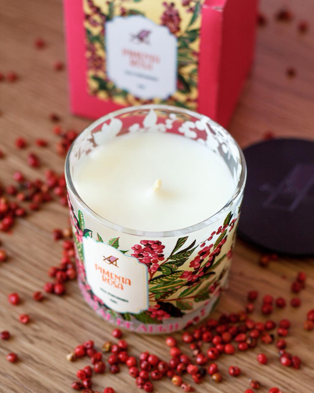 Vela Perfumada Quintal de Abril Pimenta Rosa 190g - Imagem 2
