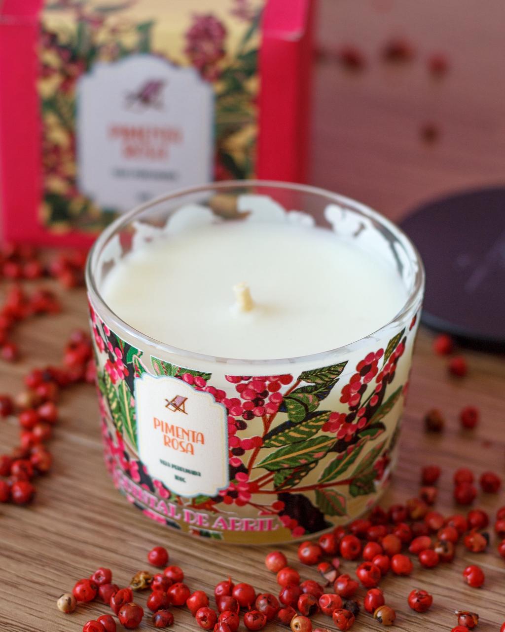 Vela Perfumada Quintal de Abril Pimenta Rosa 100g - Imagem 2