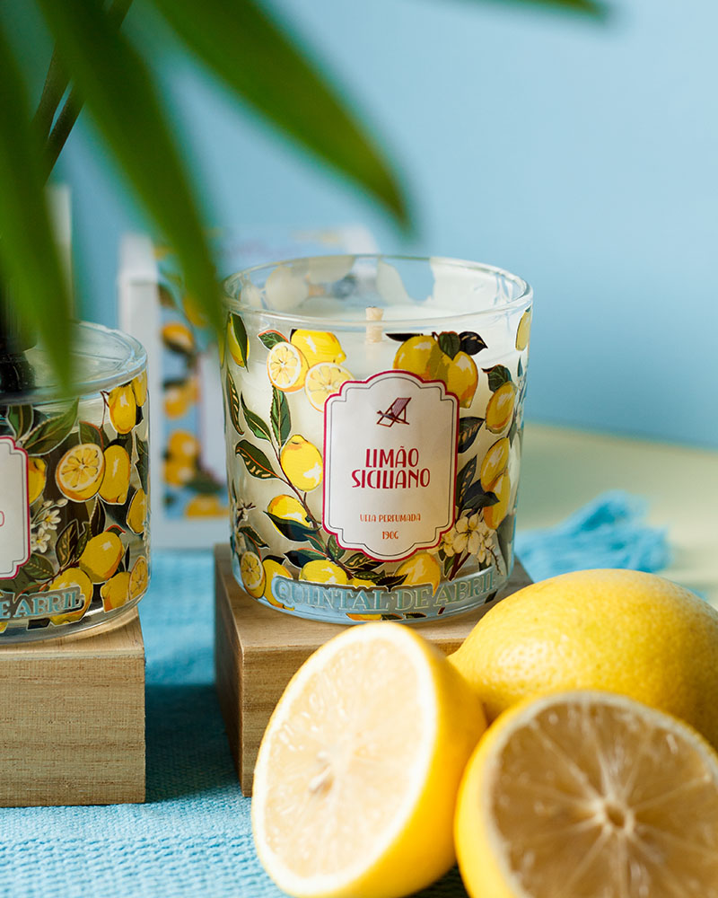 Vela Perfumada Quintal de Abril Limão Siciliano 190g - Imagem 2