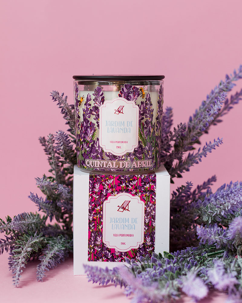 Vela Perfumada Quintal de Abril Jardim de Lavanda 190g - Imagem 2