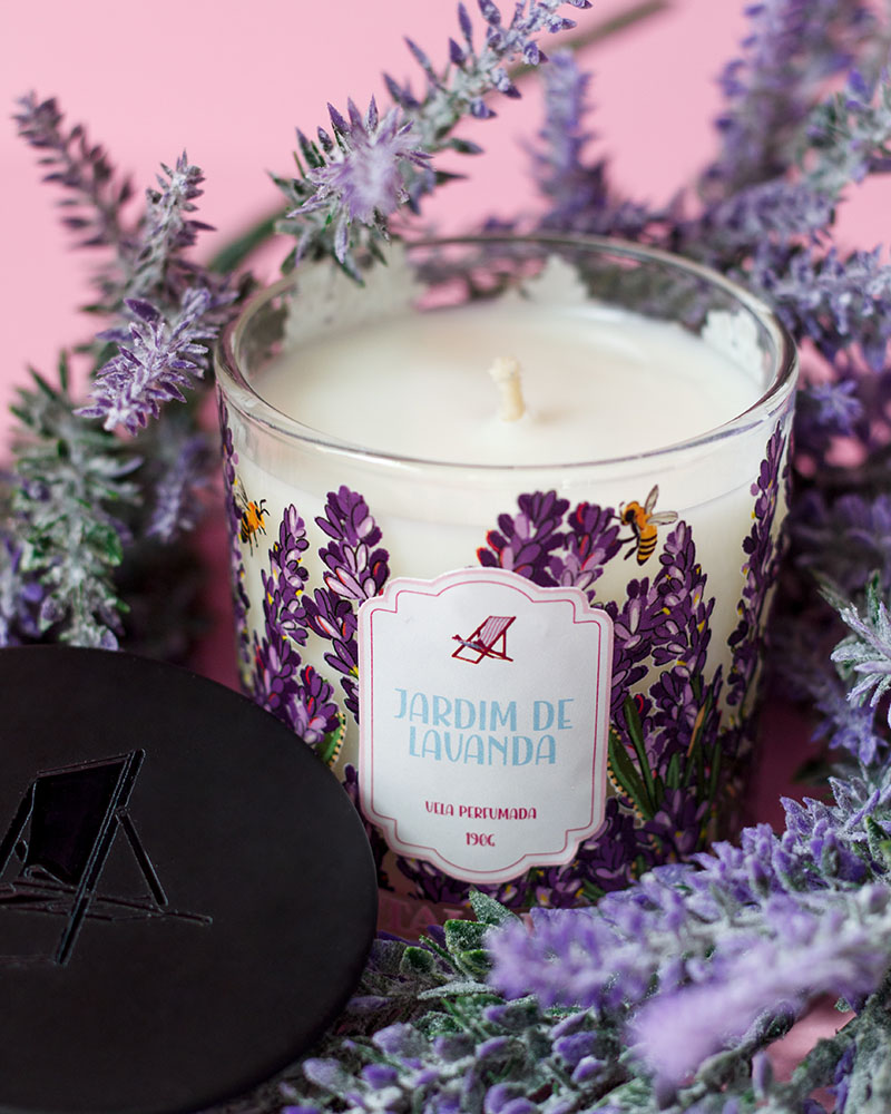 Vela Perfumada Quintal de Abril Jardim de Lavanda 190g - Imagem 3