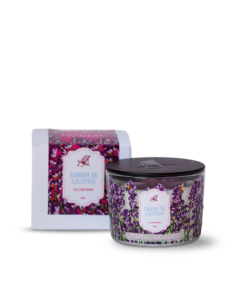 Vela Perfumada Quintal de Abril Jardim de Lavanda 100g